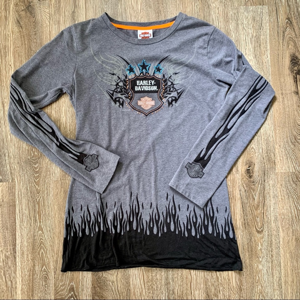 HARLEY-DAVIDSON Long Sleeve Logo Tee Size XL